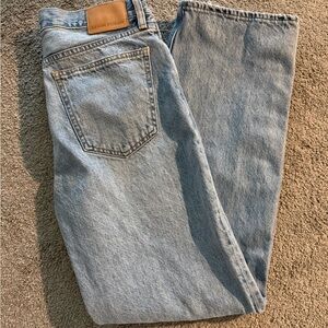 Denim Forum Women’s Light Blue Straight-Leg Jeans - ‘90s Iggy Lo-Rise Baggy